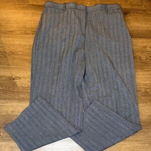 Briggs New York Dress Pants Houndstooth Gray Black White 14 Petite Trouser